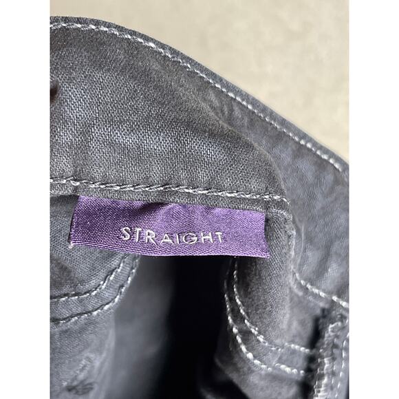 NYDJ Women's Straight Lift Tuck Casual Preppy Streetwear Dark Gray Jeans 2P - Picture 7 of 12